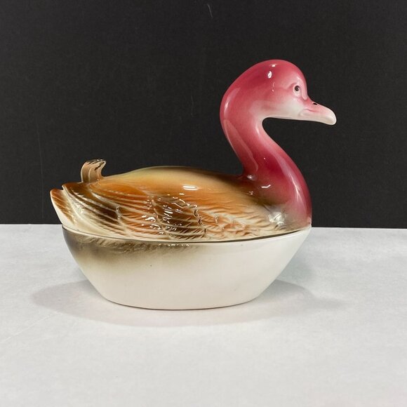 Vintage Nippon Yoko Boeki Duck Candy Box - Picture 3 of 11